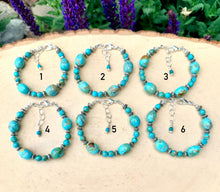 KINGMAN TURQUOISE BRACELET Clasp, Adjustable, Blue Green, Beaded, Natural Stone Gemstone