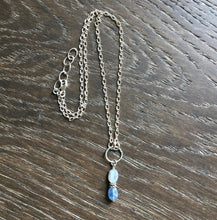 Blue Kyanite & Sterling Silver necklace 14-15”, natural stone