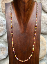 Australian MOOKAITE JASPER Necklace, 26" natural stone, layering