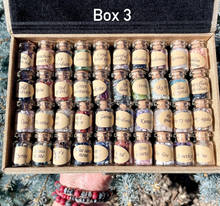 40 GEMS & MINERALS Crystal Treasure Set, Gift Box, Mini Tumbled Natural Stone Crystals in Jars, Spiritual Gifts, Starter Collection