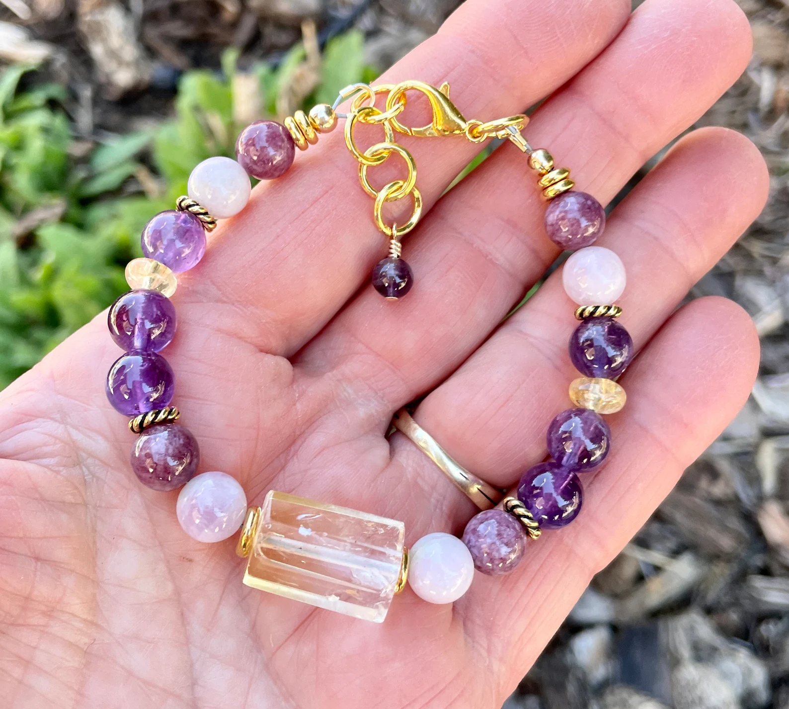 Amethyst 2025 bracelet gold