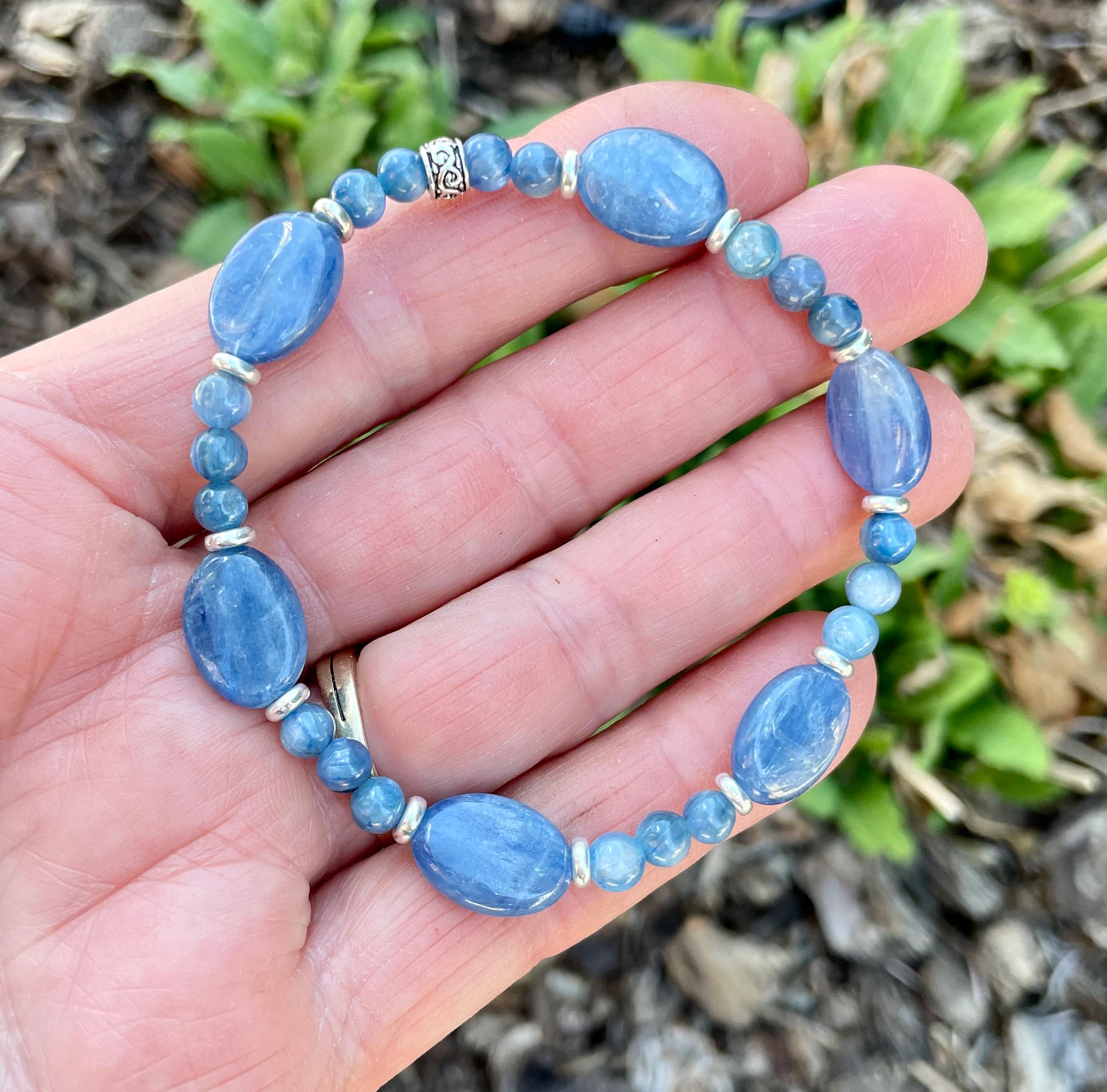 Blue 2025 labradorite bracelet